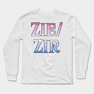 Bigender Zie/Zir Long Sleeve T-Shirt